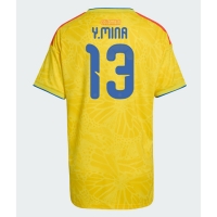 Camiseta Colombia Yerry Mina #13 Primera Equipación Replica Mundial 2026 para mujer mangas cortas
